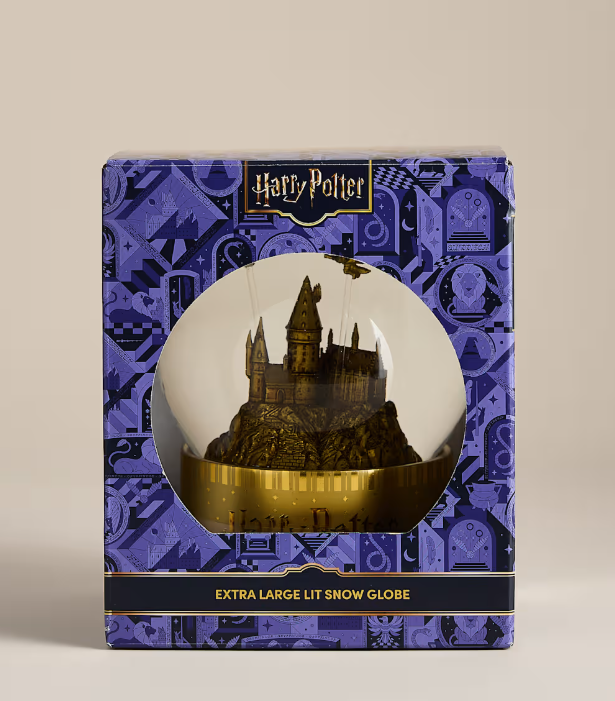 (預購商品) Harry Potter Hogwarts發光飄雪水晶球