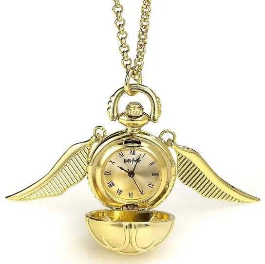 (預購商品) Harry Potter 金探子懷錶頸鏈
