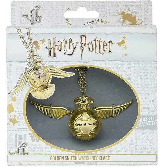 (預購商品) Harry Potter 金探子懷錶頸鏈