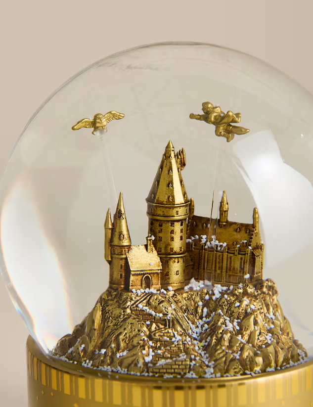 (預購商品) Harry Potter Hogwarts發光飄雪水晶球