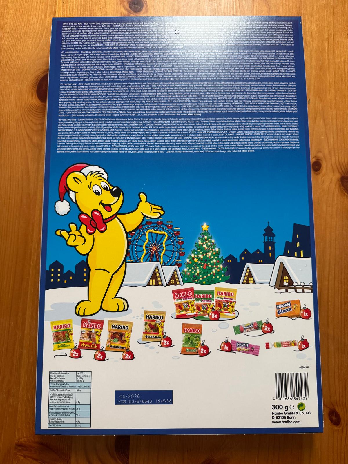 (預購商品) Haribo 聖誕倒數糖果月曆(封面隨機)