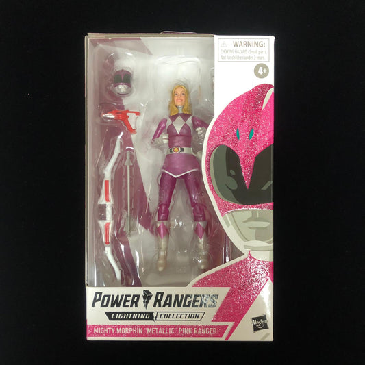Power Rangers Lightning Collection Mighty Morphin Metallic Armor Pink Ranger Figure