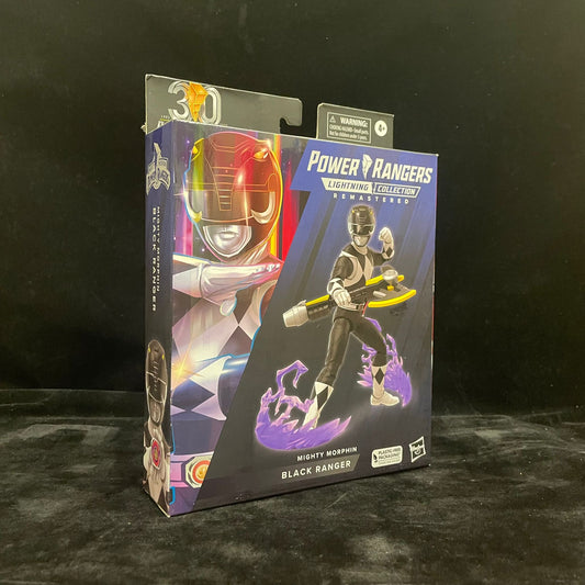 Power Rangers Lightning Collection Remastered Mighty Morphin Black Ranger Action Figure