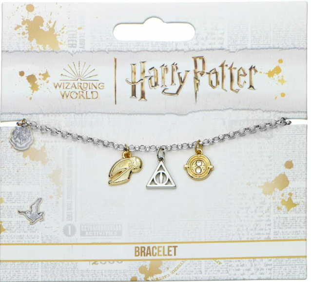 (預購商品)⚡Harry Potter Charm Bracelet (Time Turner, Deathly Hallows, Golden Snitch)⚡