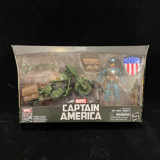 Marvel Legends Vehicles Captain America & Motorcycle 6" Action Figure